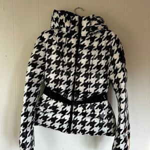 RUDSAK Black and White Houndstooth Puffer Jacket